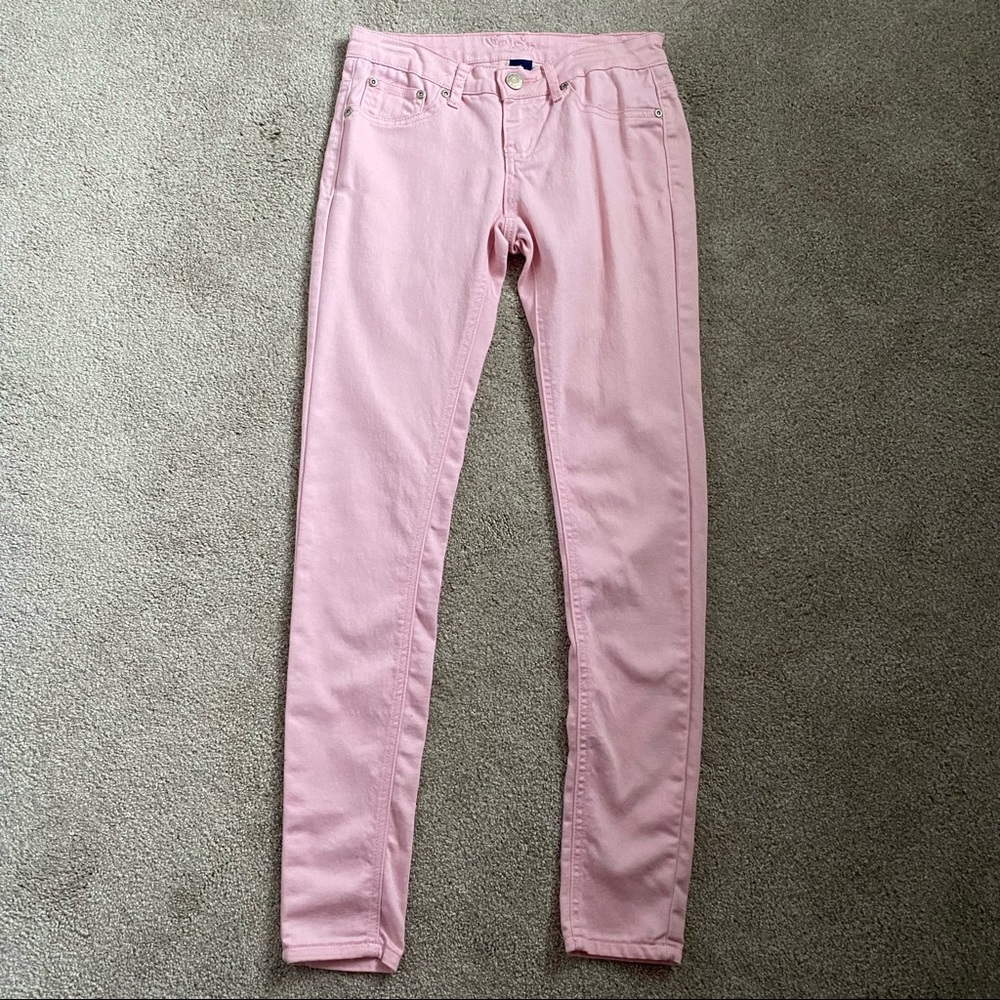 light pink skinny jeans